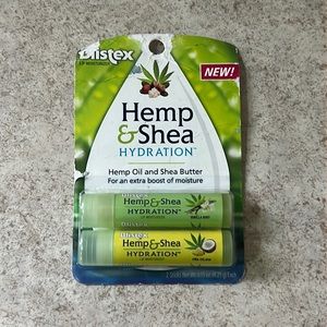Blistex Hemp & Shea Hydration Vanilla Mint & Pina Colada Lip Balm NEW